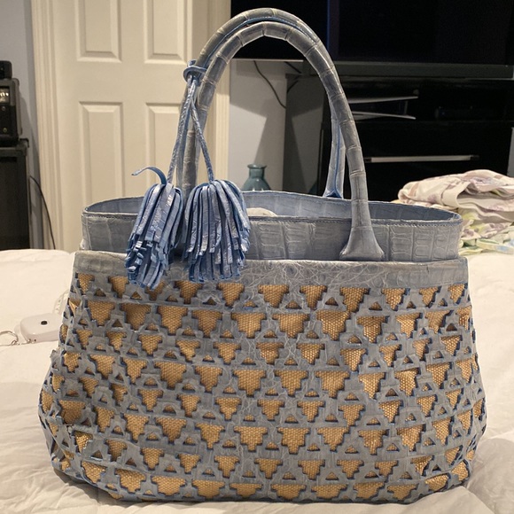 Nancy Gonzalez crocodile light blue bag - Picture 14 of 15